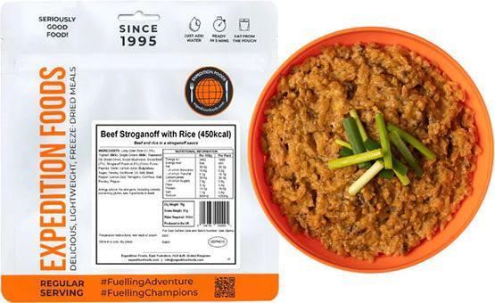 Image du produit Expedition Foods Beef Stroganoff with Rice (450 kcal) (Gluten Free) (91 g)