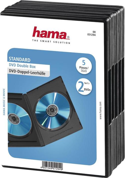 Image du produit Hama DVD double boîtier vide