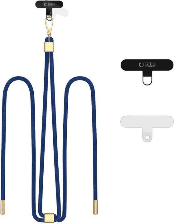 Actual product image Tech-Protect C2S Rope Crossbody Strap Leash - Navy Blue