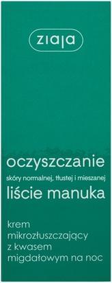 Image du produit Ziaja Manuka Tree Night Cream - Crème de nuit pour le visage (50 ml)