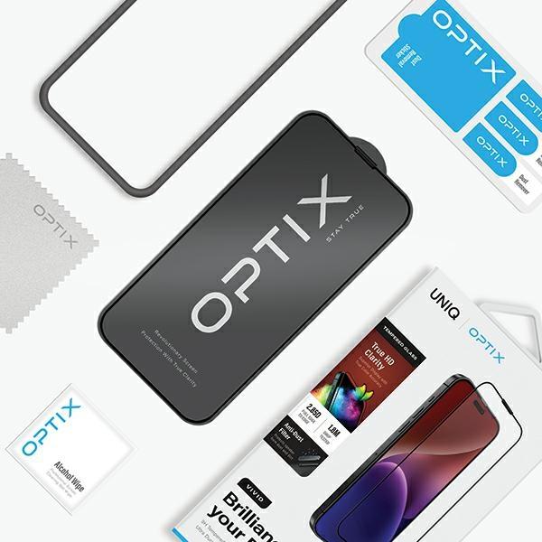 Produktbild Uniq Optix Vivid iPhone 15 Plus 6.7" clear szkło hartowane z aplikatorem (1 Stück, Apple iPhone 15 Plus)