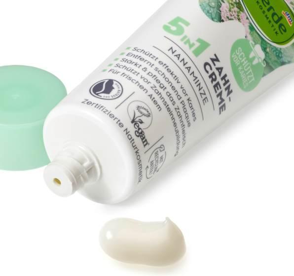 Produktbild dm alverde Zahnpasta 5in1 Nanaminze (75 ml)