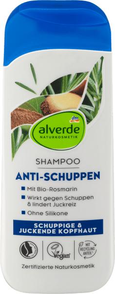 Actual product image dm alverde Anti-Schuppen Bio-Paranuss Bio-Rosmarin (200 ml, Liquid shampoo)