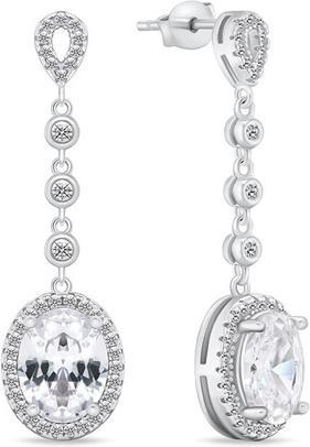 Immagine prodotto Brilio Argento - Eleganti orecchini pendenti in argento con zirconi EA969W