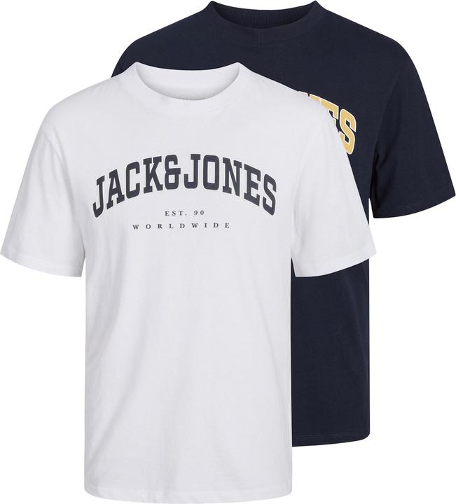 Jack & Jones Jjecaleb Varsity Tee Ss O-Neck 2pk Mp