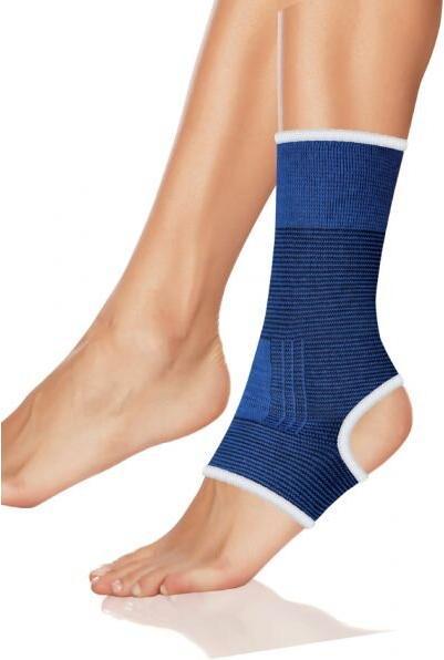 Actual product image Wundmed Elastische Sportbandage blau Fussgelenkschutz Grösse M (M)