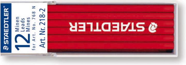 Image du produit Staedtler Lumocolor omnichrome 218 recharge non-permanente (Mine de gel, Rouge, 0.40 mm)