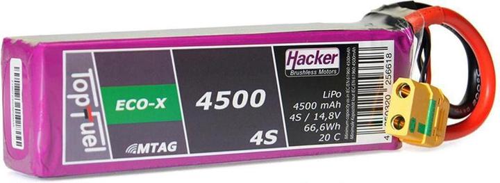Actual product image Hacker LiPo Pack TF ECO-X 4500mAh 4S MTAG (14.80 V, 4500 mAh)