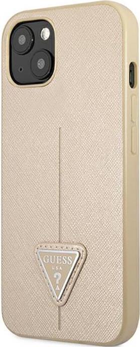 Immagine prodotto Guess GUHCP14SPSATLE Custodia rigida iPhone 14 6.1" beżowy/beige SaffianoTriangle Logo (Apple iPhone 14)