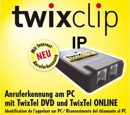 Actual product image Twix TwixClip IP, direct caller ID on the PC (unlimited)