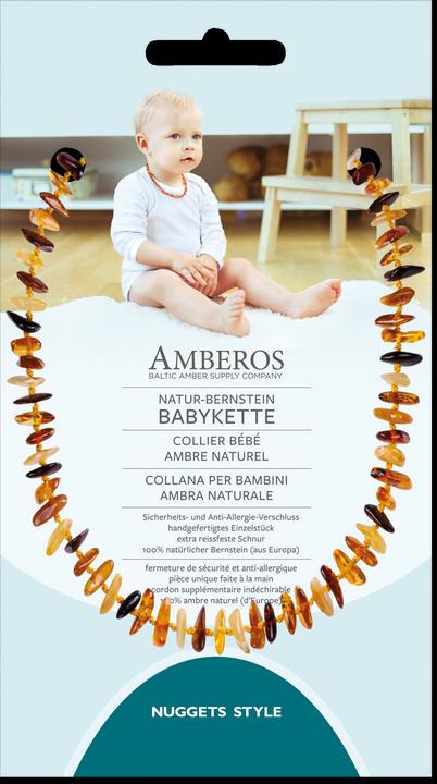 Produktbild Amberos Natur Bernsteinkette Nuggets Style