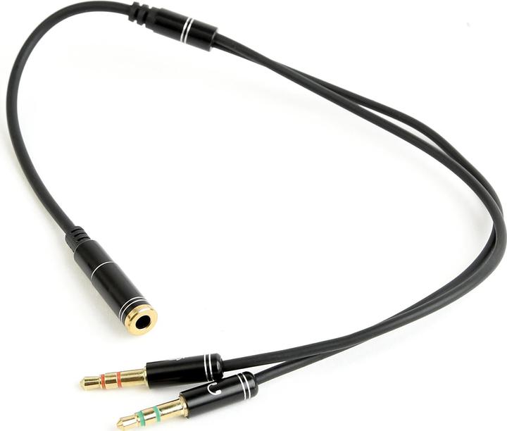 Produktbild Gembird Adapter audio stereo mini Jack/4PIN/ Audio-Kabel. (0.20 m, 3.5mm Klinke (AUX))