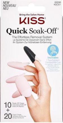 Actual product image KISS Soak Off Remover Caps) 20 pcs