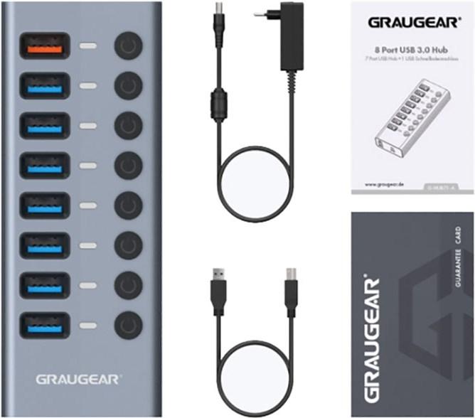Productafbeelding Graugear G-HUB71-A (USB-C, 8 Havens)