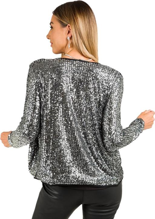 Actual product image Krisp Womens/Ladies Sequin Long-Sleeved Jacket (40)
