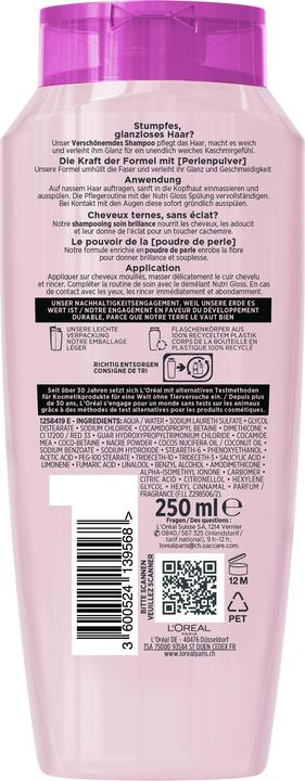 Produktbild L'Oréal Paris Elseve Nutri Gloss (250 ml, Flüssiges Shampoo)
