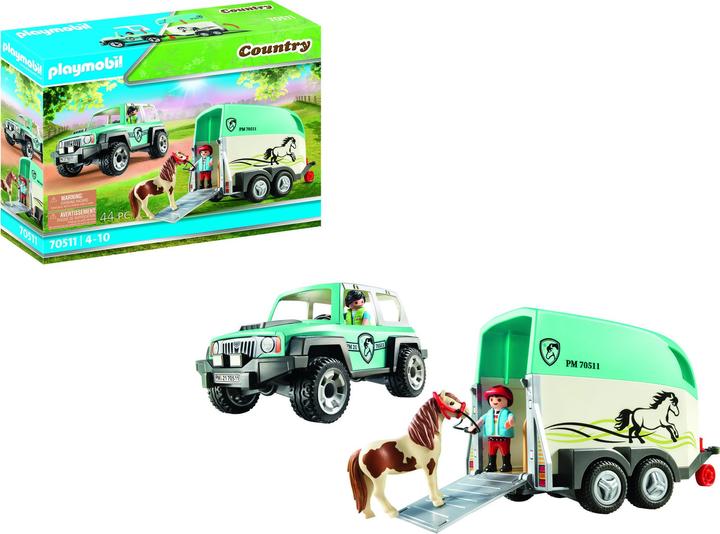 Produktbild Playmobil PKW mit Ponyanhänger (70511, Playmobil Country)