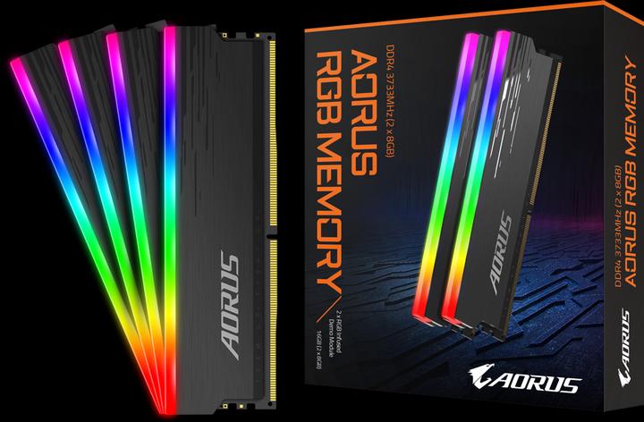 Produktbild Gigabyte DDR4 PC 3733 CL18 AORUS RGB Kit (2 x 8GB, 3733 MHz, DDR4-RAM, DIMM)