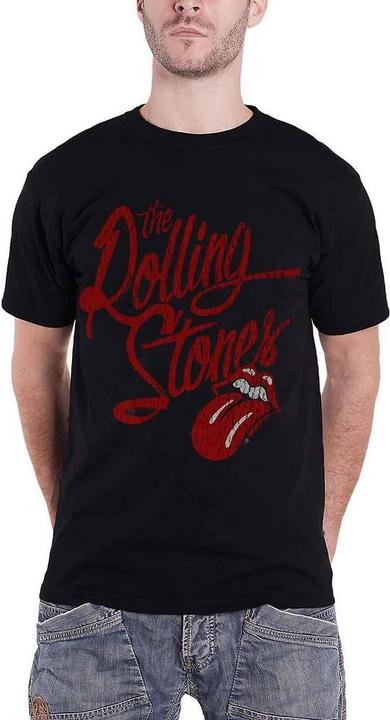 Actual product image The Rolling Stones Unisex Adult Script Logo T-Shirt (L)