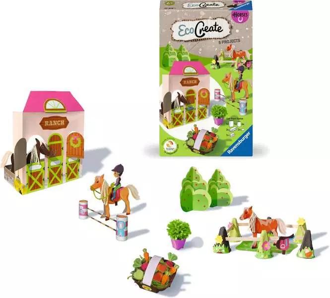 Immagine prodotto Ravensburger EcoCreate 23919 - Cavalli - Kit di bricolage per bambini dai 6 anni in su