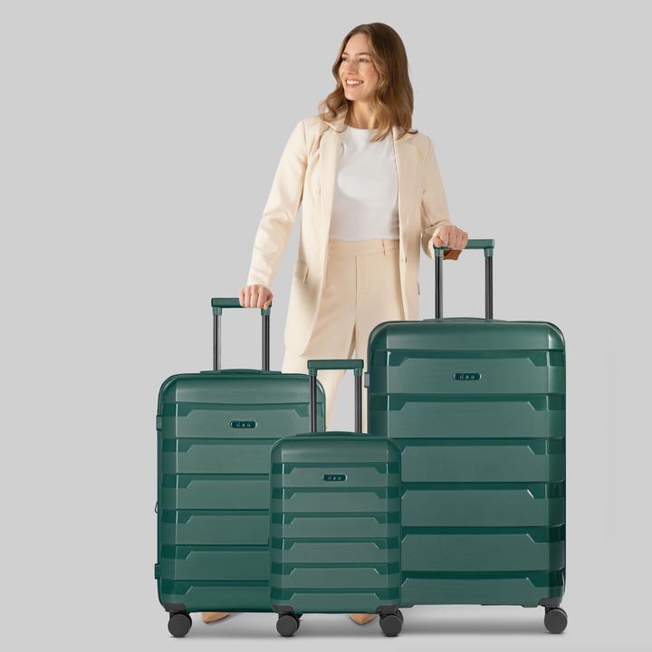 Actual product image D&N South Dakota 4 Rollen Kofferset 3-teilig mit Dehnfalte (203 l, XL (from 140l))