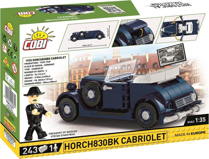 Actual product image Cobi 1935 HORCH 830 CABRIOLET