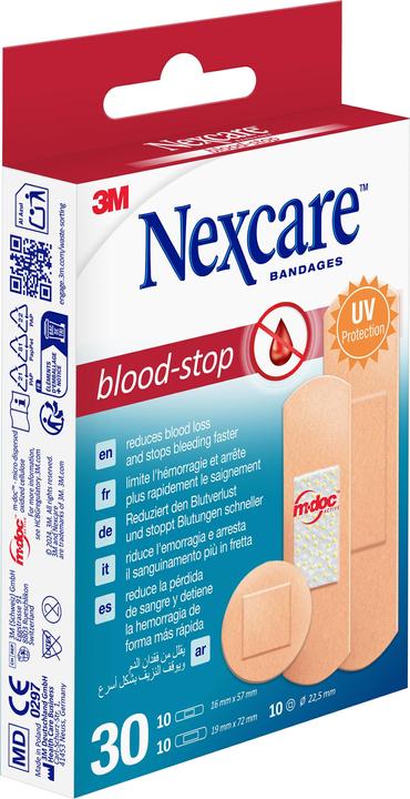 Actual product image 3M Blood-Stop Plaster 3 sizes mixed (30 x)