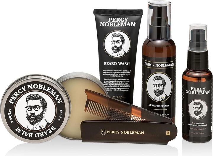 Actual product image Percy Nobleman Complete Beard Care Kit gift set