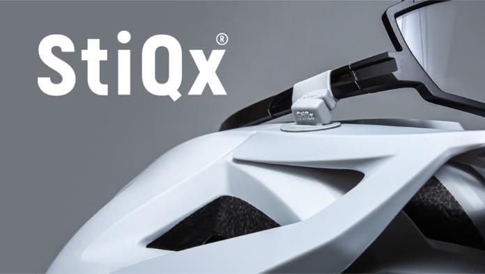 Actual product image StiQx Magnetic spectacle holder, grey, size L (temple circumference 38-57mm)