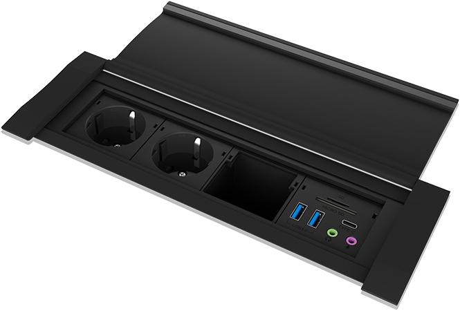 Produktbild Icy Box IB-TS401-4 (2 x, USB-A, 1.80 m)