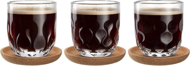Immagine prodotto Leonardo Cappuccino Becher Gocce mit Untersetzer 220 ml (220 ml, 3 x)