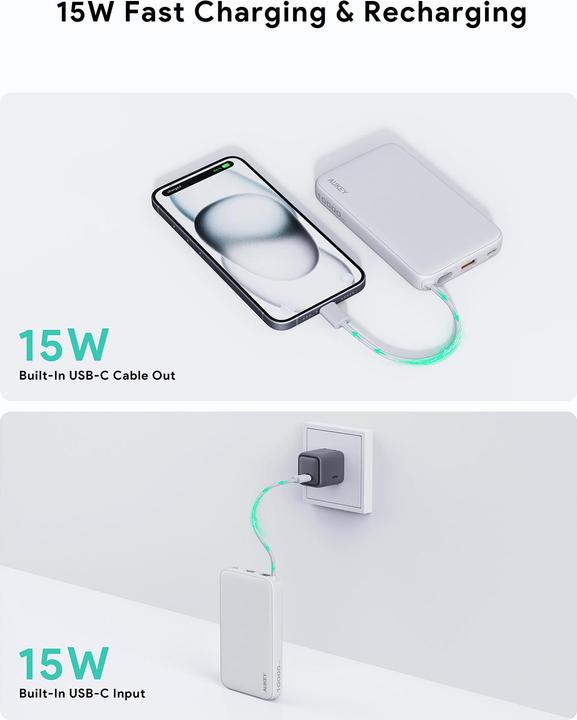 Produktbild Aukey Spark Sling (10000 mAh, 22.50 W, 22.50 Wh)