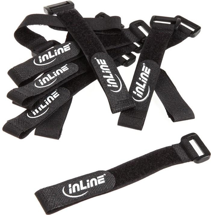 Actual product image InLine Velcro loops (Velcro cable ties, 200 mm, 10 pcs.)