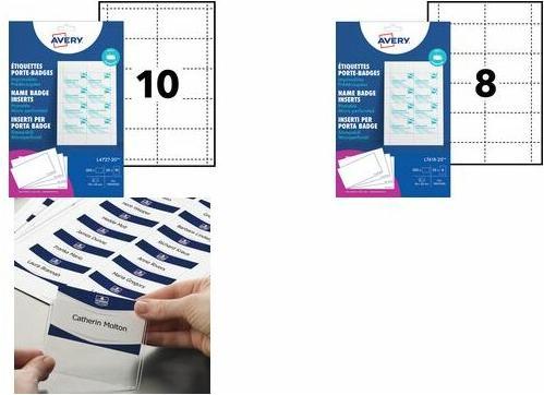 Produktbild Avery Einsteckschilder