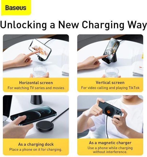 Produktbild Baseus Simple Magnetic Stand Wireless Charger (15 W)