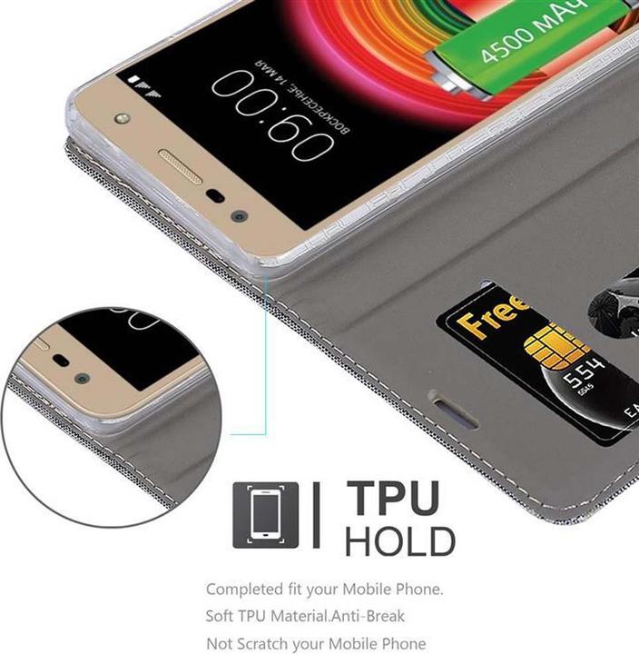 Actual product image Cadorabo Book Jeans Optics Cover (LG X Power 2)