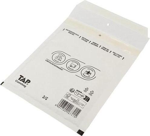 Produktbild Transpak Luftpolsterversandtasche Innenmass 140x215mm Aussenmass 170x225mm weiss SK-Verschlus LxBmm (100 x)