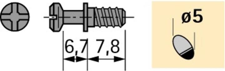 Produktbild Hettich Einschraubdübel DU 322 (1 Stk.)