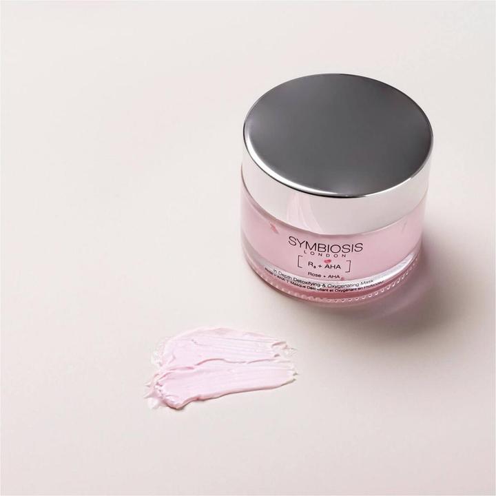 Actual product image Symbiosis Rose + AHA) Deep Detox & Oxygenate Mask (50 ml)