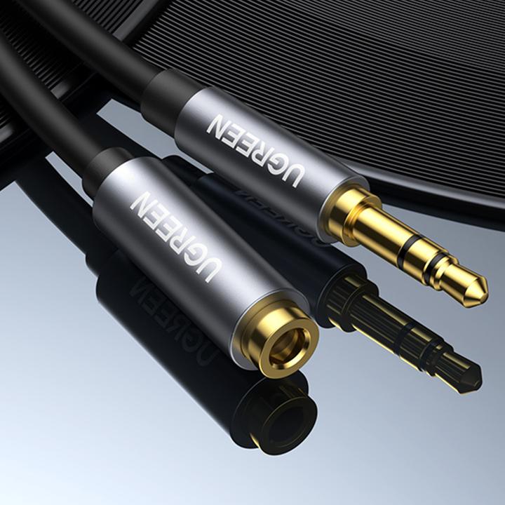 Actual product image Ugreen AV118 AUX jack audio extender 3.5 mm 5m (black) (5 m)