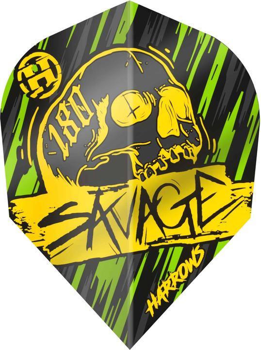 Harrows Savage Flights Yellow Green