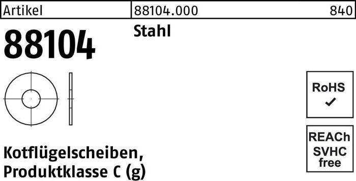 Produktbild Kotflügelscheibe R 88104 6,4 x30 x1,5 Stahl