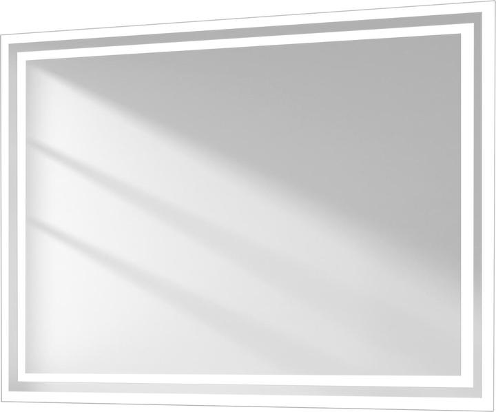 Actual product image Emke Bathroom Mirror With Lighting 80*60cm,Fog-Free, 3000K/6500K,Bouton Switch