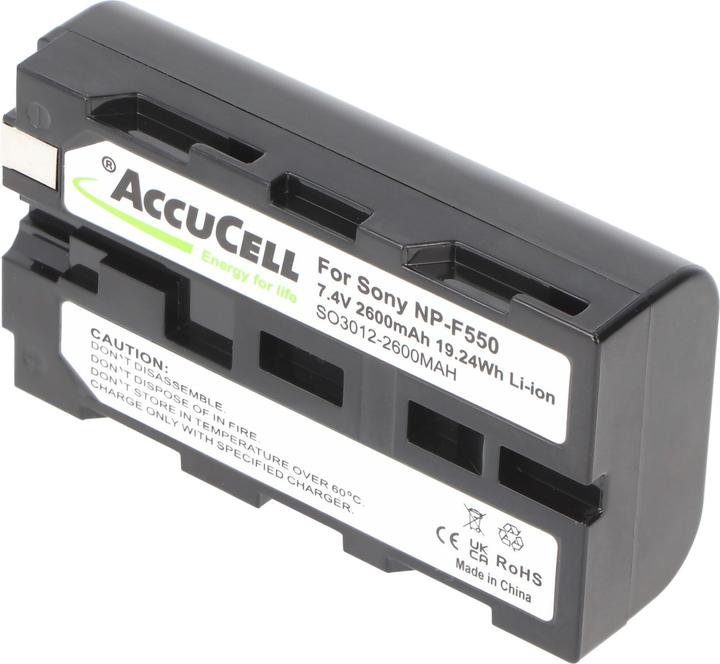 Produktbild AccuCell Akku Sony NP-F550, NPF530, NPF330 (Kamera Akku)