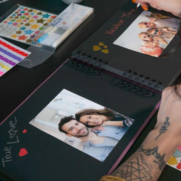 Produktbild Intirilife Fotoalbum Buch mit Spiralbindung