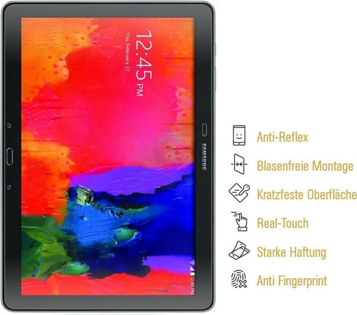 Actual product image Protectorking 2x Panzerfolie Anti-Shock matt entspiegelt (2 Piece, Galaxy Note Pro 12.2)