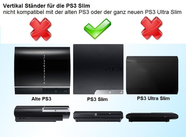 Actual product image Hermex Vertical stand for Sony PlayStation 3 Slim Vertical Stand (PS3)