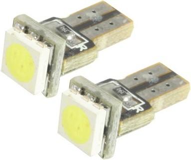 Hermex 2x T5 1 LED Glühlampe für Tacho Instrument Armaturenbrett Schalter - Weiss