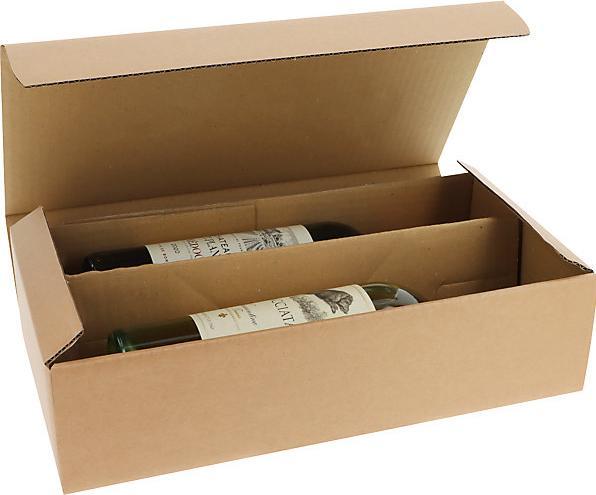 Produktbild kaiserkraft Flaschen-Geschenkkarton Rentiere (3 x)