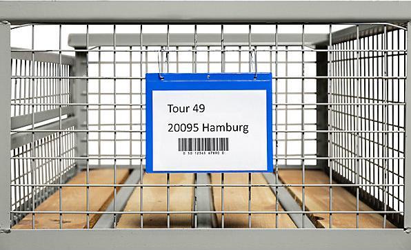 Actual product image kaiserkraft Labeling pockets with hanging holes, VE 100 pcs. (A4)
